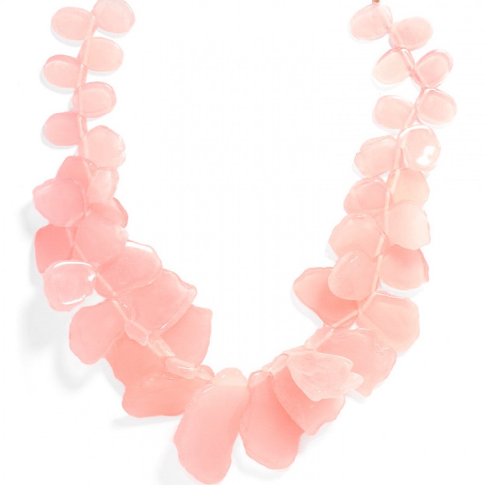 BaubleBar Pink Sea Glass Bib Necklace